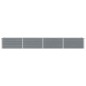 vidaXL Garten-Hochbeet Verzinkter Stahl 320×40×45 cm Grau vidaXL Garten-Hochbeet Verzinkter Stahl 320×40×45 cm Grau
