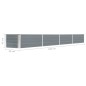vidaXL Garten-Hochbeet Verzinkter Stahl 320×40×45 cm Grau vidaXL Garten-Hochbeet Verzinkter Stahl 320×40×45 cm Grau