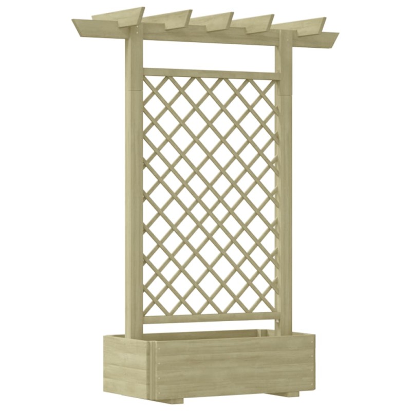 vidaXL Pergola mit Pflanzkasten 162x56x204 cm Holz vidaXL Pergola mit Pflanzkasten 162x56x204 cm Holz