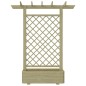 vidaXL Pergola mit Pflanzkasten 162x56x204 cm Holz vidaXL Pergola mit Pflanzkasten 162x56x204 cm Holz