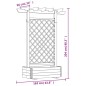 vidaXL Pergola mit Pflanzkasten 162x56x204 cm Holz vidaXL Pergola mit Pflanzkasten 162x56x204 cm Holz