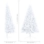 Künstlicher Halber Weihnachtsbaum mit Ständer Weiß 120 cm PVC Künstlicher Halber Weihnachtsbaum mit Ständer Weiß 120 cm PVC