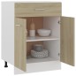 vidaXL Schubunterschrank Sonoma-Eiche 60x46x81,5 cm Holzwerkstoff vidaXL Schubunterschrank Sonoma-Eiche 60x46x81,5 cm Holzwerkstoff
