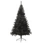 Künstlicher Halb-Weihnachtsbaum mit Ständer Schwarz 240 cm PVC Künstlicher Halb-Weihnachtsbaum mit Ständer Schwarz 240 cm PVC