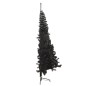 Künstlicher Halb-Weihnachtsbaum mit Ständer Schwarz 240 cm PVC Künstlicher Halb-Weihnachtsbaum mit Ständer Schwarz 240 cm PVC