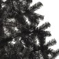 Künstlicher Halb-Weihnachtsbaum mit Ständer Schwarz 240 cm PVC Künstlicher Halb-Weihnachtsbaum mit Ständer Schwarz 240 cm PVC