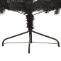Künstlicher Halb-Weihnachtsbaum mit Ständer Schwarz 240 cm PVC Künstlicher Halb-Weihnachtsbaum mit Ständer Schwarz 240 cm PVC