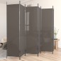 6-tlg. Paravent Anthrazit 300x200 cm Stoff 6-tlg. Paravent Anthrazit 300x200 cm Stoff