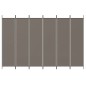 6-tlg. Paravent Anthrazit 300x200 cm Stoff 6-tlg. Paravent Anthrazit 300x200 cm Stoff