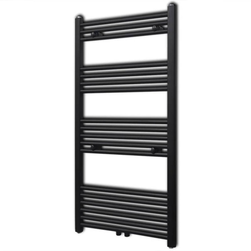 Handtuchheizkörper Warmwasser Gerade Schwarz 600x1160 mm Handtuchheizkörper Warmwasser Gerade Schwarz 600x1160 mm