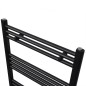 Handtuchheizkörper Warmwasser Gerade Schwarz 600x1160 mm Handtuchheizkörper Warmwasser Gerade Schwarz 600x1160 mm