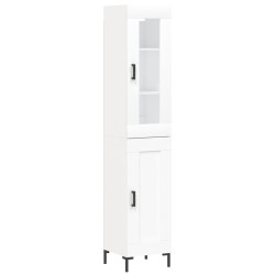 Highboard Weiß 34,5x34x180 cm Holzwerkstoff