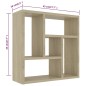 Wandregal Sonoma-Eiche 45,1x16x45,1 cm Holzwerkstoff Wandregal Sonoma-Eiche 45,1x16x45,1 cm Holzwerkstoff