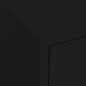 vidaXL Lagerschrank Schwarz 80x35x101,5 cm Stahl vidaXL Lagerschrank Schwarz 80x35x101,5 cm Stahl