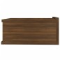 Hängende Nachttische 2 Stk Braun Eiche 40x30x15cm Holzwerkstoff Hängende Nachttische 2 Stk Braun Eiche 40x30x15cm Holzwerkstoff