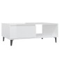 Couchtisch Hochglanz-Weiß 90x60x35 cm Holzwerkstoff Couchtisch Hochglanz-Weiß 90x60x35 cm Holzwerkstoff