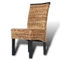 Esszimmerstühle 2 Stk. Abaca und Mango Massivholz Esszimmerstühle 2 Stk. Abaca und Mango Massivholz
