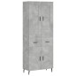 vidaXL Highboard Betongrau 69,5x34x180 cm Holzwerkstoff vidaXL Highboard Betongrau 69,5x34x180 cm Holzwerkstoff