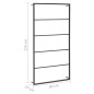 vidaXL Handtuchständer Schwarz 60x10x116 cm Stahl vidaXL Handtuchständer Schwarz 60x10x116 cm Stahl