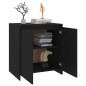 vidaXL Sideboard Schwarz 70x41x75 cm Holzwerkstoff vidaXL Sideboard Schwarz 70x41x75 cm Holzwerkstoff