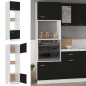 vidaXL Mikrowellenumbauschrank Schwarz 60x57x207 cm Holzwerkstoff vidaXL Mikrowellenumbauschrank Schwarz 60x57x207 cm Holzwerkstoff