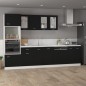 vidaXL Mikrowellenumbauschrank Schwarz 60x57x207 cm Holzwerkstoff vidaXL Mikrowellenumbauschrank Schwarz 60x57x207 cm Holzwerkstoff