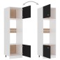 vidaXL Mikrowellenumbauschrank Schwarz 60x57x207 cm Holzwerkstoff vidaXL Mikrowellenumbauschrank Schwarz 60x57x207 cm Holzwerkstoff