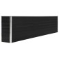 Hochbeet 320 x 40 x 77 cm Verzinkter Stahl Anthrazit Hochbeet 320 x 40 x 77 cm Verzinkter Stahl Anthrazit