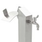 Garten-Wassersäule Edelstahl Quadratisch 95 cm Garten-Wassersäule Edelstahl Quadratisch 95 cm