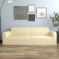 Stretch Sofahusse 3-Sitzer Creme Polyester-Jersey Stretch Sofahusse 3-Sitzer Creme Polyester-Jersey