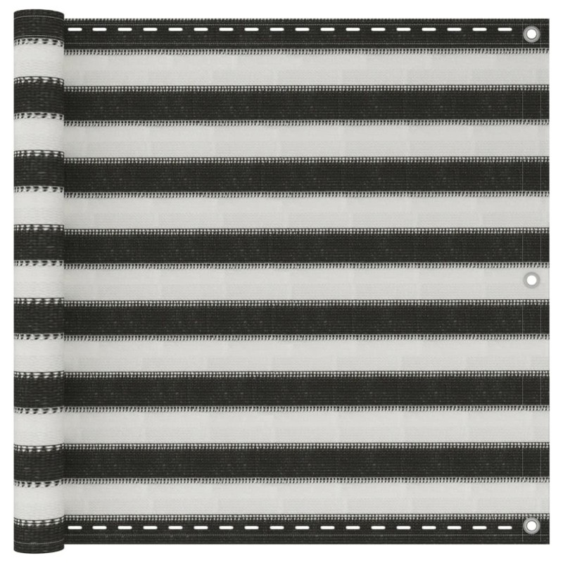 Balkonsichtschutz HDPE 90x600 cm anthrazit und weiß Balkonsichtschutz HDPE 90x600 cm anthrazit und weiß