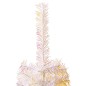 Künstlicher Weihnachtsbaum Schillernde Spitzen Weiß 210 cm PVC Künstlicher Weihnachtsbaum Schillernde Spitzen Weiß 210 cm PVC