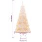 Künstlicher Weihnachtsbaum Schillernde Spitzen Weiß 210 cm PVC Künstlicher Weihnachtsbaum Schillernde Spitzen Weiß 210 cm PVC