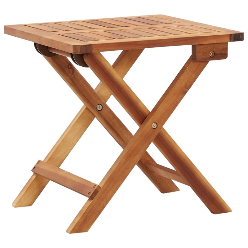 Klappbarer Garten-Couchtisch 40 x 40 x 40 cm Massivholz Akazie Klappbarer Garten-Couchtisch 40 x 40 x 40 cm Massivholz Akazie