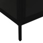 Vitrine Schwarz 90x40x180 cm Stahl und Gehärtetes Glas Vitrine Schwarz 90x40x180 cm Stahl und Gehärtetes Glas