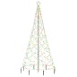 LED-Weihnachtsbaum mit Metallstange 500 LEDs Mehrfarbig 3 m