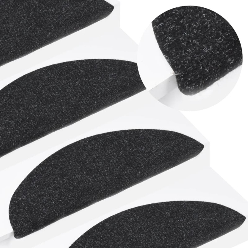 Stufenmatten Selbstklebend 15 Stk. 56x17x3 cm Anthrazit Stufenmatten Selbstklebend 15 Stk. 56x17x3 cm Anthrazit