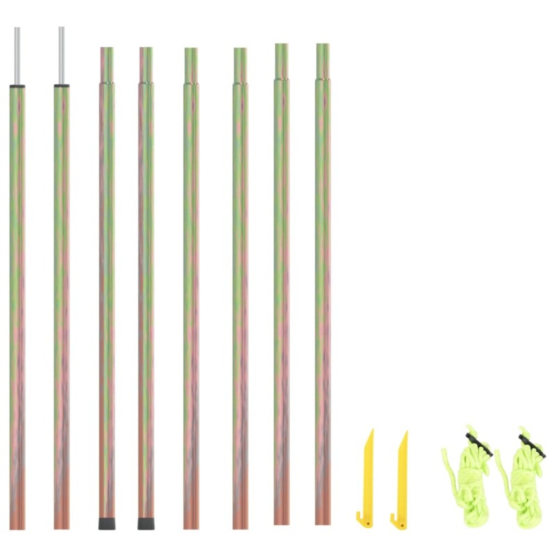 Sonnensegel Stangen 2 Stk. 200 cm Verzinkter Stahl Sonnensegel Stangen 2 Stk. 200 cm Verzinkter Stahl