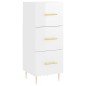 Highboard Hochglanz-Weiß 34,5x34x180 cm Holzwerkstoff Highboard Hochglanz-Weiß 34,5x34x180 cm Holzwerkstoff
