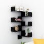 Wand-Eckregale 2 Stk. Schwarz 40x40x50 cm Holzwerkstoff Wand-Eckregale 2 Stk. Schwarz 40x40x50 cm Holzwerkstoff