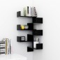 Wand-Eckregale 2 Stk. Schwarz 40x40x50 cm Holzwerkstoff Wand-Eckregale 2 Stk. Schwarz 40x40x50 cm Holzwerkstoff