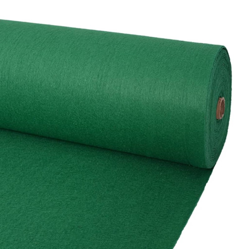 vidaXL Messeteppich Glatt 1x24 m Grün vidaXL Messeteppich Glatt 1x24 m Grün