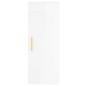 Highboard Hochglanz-Weiß 34,5x34x180 cm Holzwerkstoff Highboard Hochglanz-Weiß 34,5x34x180 cm Holzwerkstoff