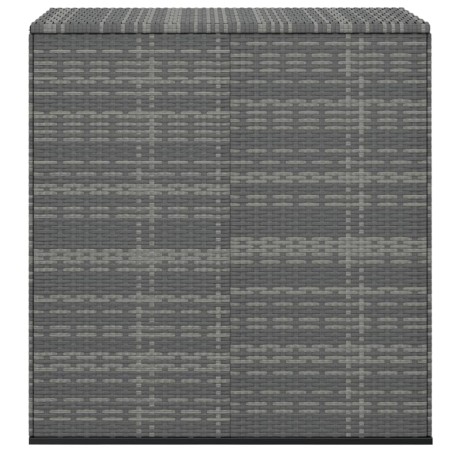 Garten-Kissenbox PE Rattan 100x49x103,5 cm Grau
