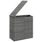 Garten-Kissenbox PE Rattan 100x49x103,5 cm Grau Garten-Kissenbox PE Rattan 100x49x103,5 cm Grau