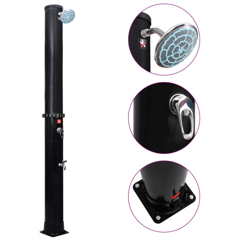 Solardusche mit Duschkopf und Wasserhahn 40 L Solardusche mit Duschkopf und Wasserhahn 40 L
