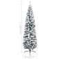 Schlanker Künstlicher Weihnachtsbaum Beschneit Grün 210 cm PVC Schlanker Künstlicher Weihnachtsbaum Beschneit Grün 210 cm PVC