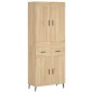 Highboard Sonoma-Eiche 69,5x34x180 cm Holzwerkstoff Highboard Sonoma-Eiche 69,5x34x180 cm Holzwerkstoff