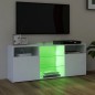 TV-Schrank mit LED-Leuchten Weiß 120x30x50 cm TV-Schrank mit LED-Leuchten Weiß 120x30x50 cm