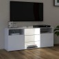 TV-Schrank mit LED-Leuchten Weiß 120x30x50 cm TV-Schrank mit LED-Leuchten Weiß 120x30x50 cm
